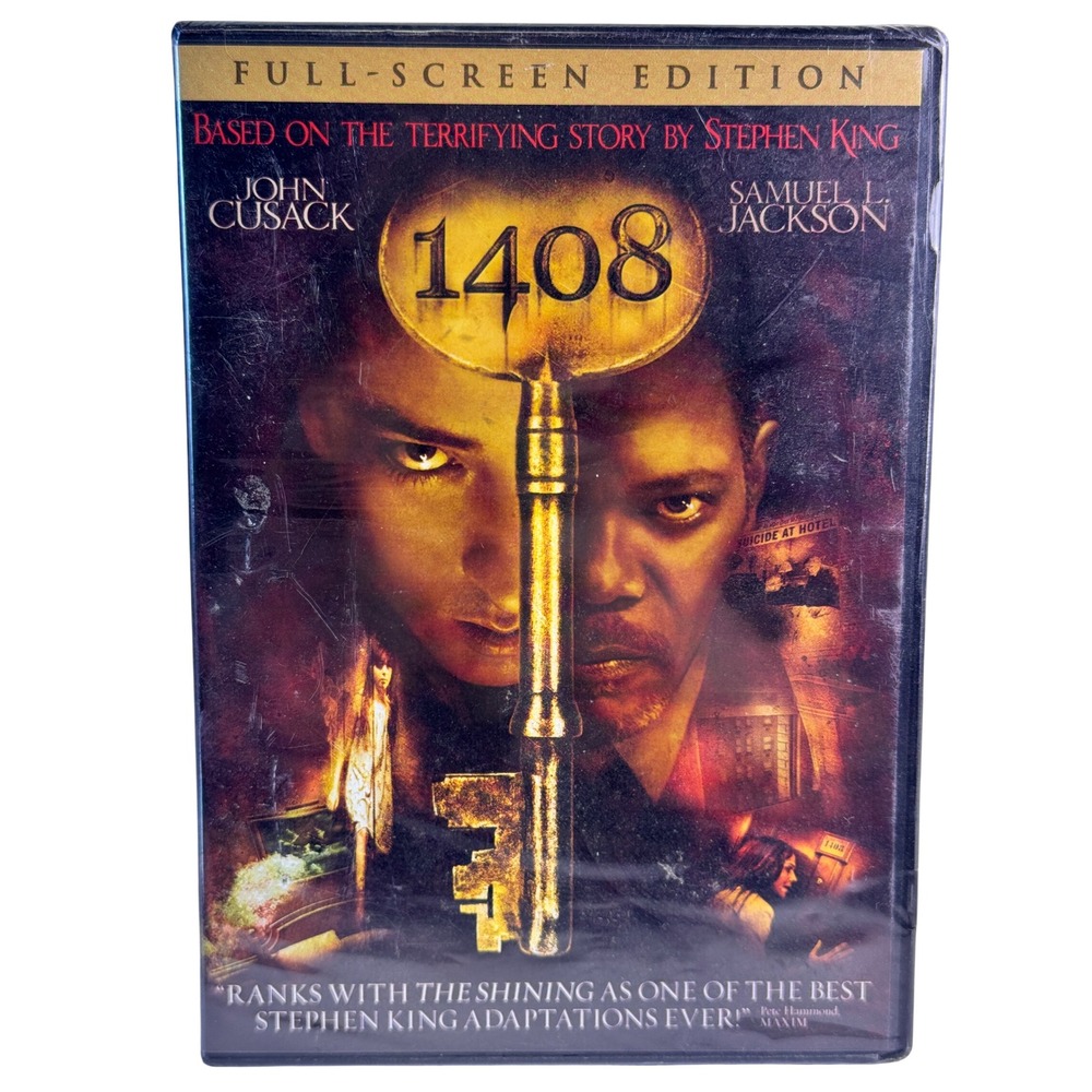 1408 DVD Full-Screen Edition Stephen King John Cusack Samuel Jackson New Sealed‎